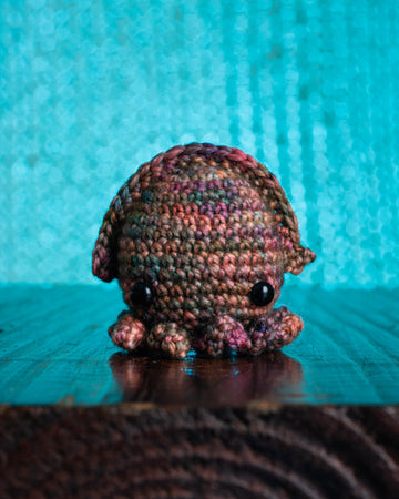 tiny rabbit hole bunny amigurumi kraken squid sotong kaijuu fibers crochet singapore workshop material kit hook cephalopod sepiida